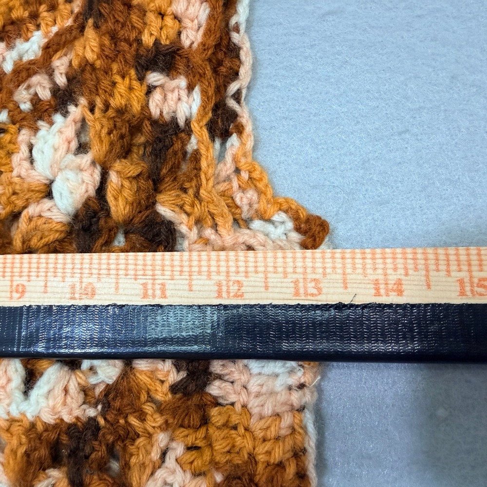 Handmade Vintage Crochet Vest‎ Granny Square XS Boho Festival Retro 70s Sweater - Picture 5 of 6
